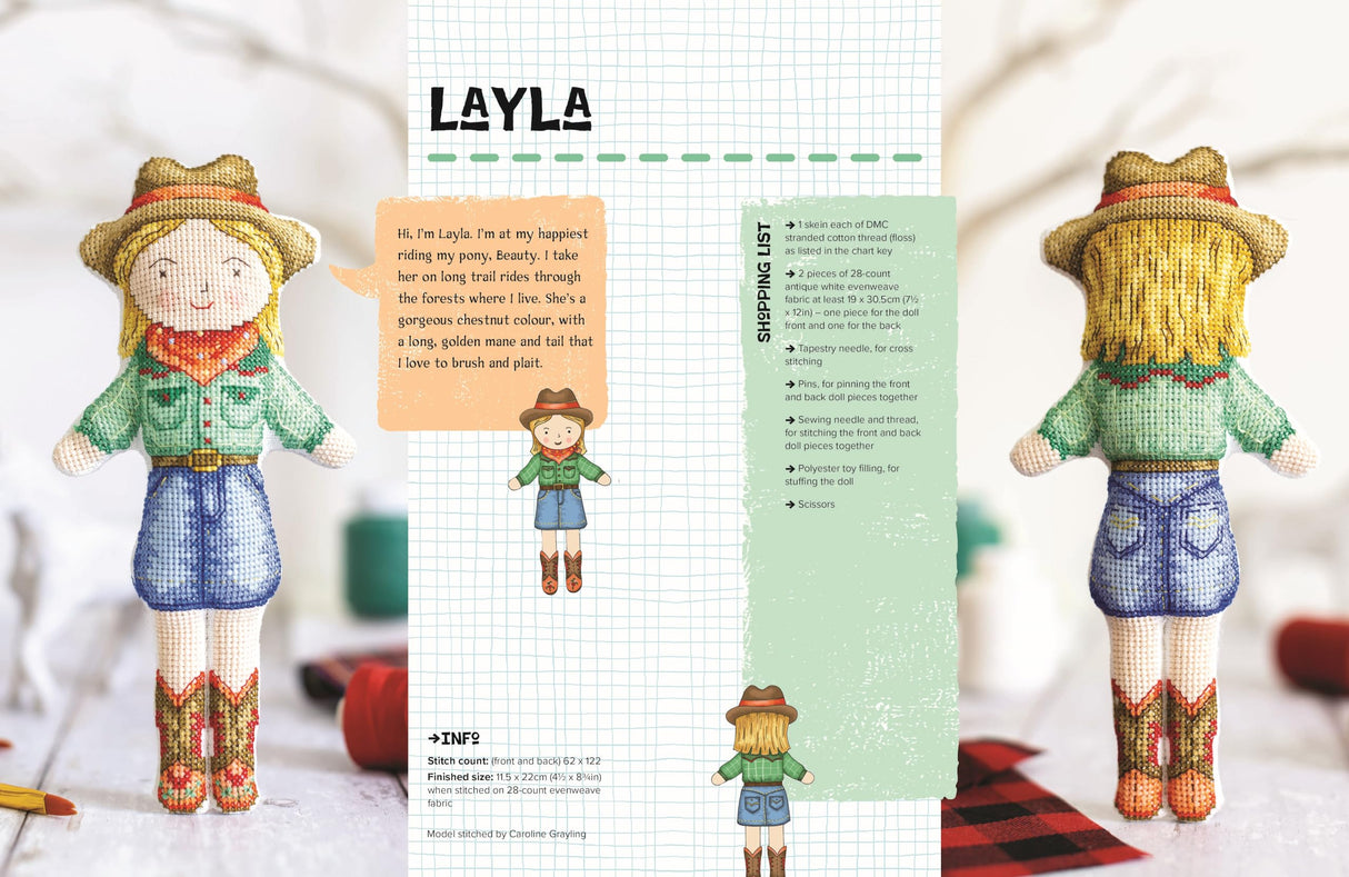 My Cross Stitch Doll: Fun and easy patterns for over 20 cross-stitched dolls WoodArtSupply