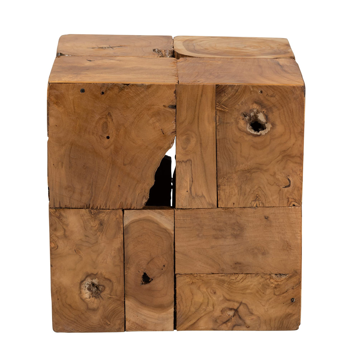 Bali & pari Eldora Rustic Natural Teak Root End Table bali & pari