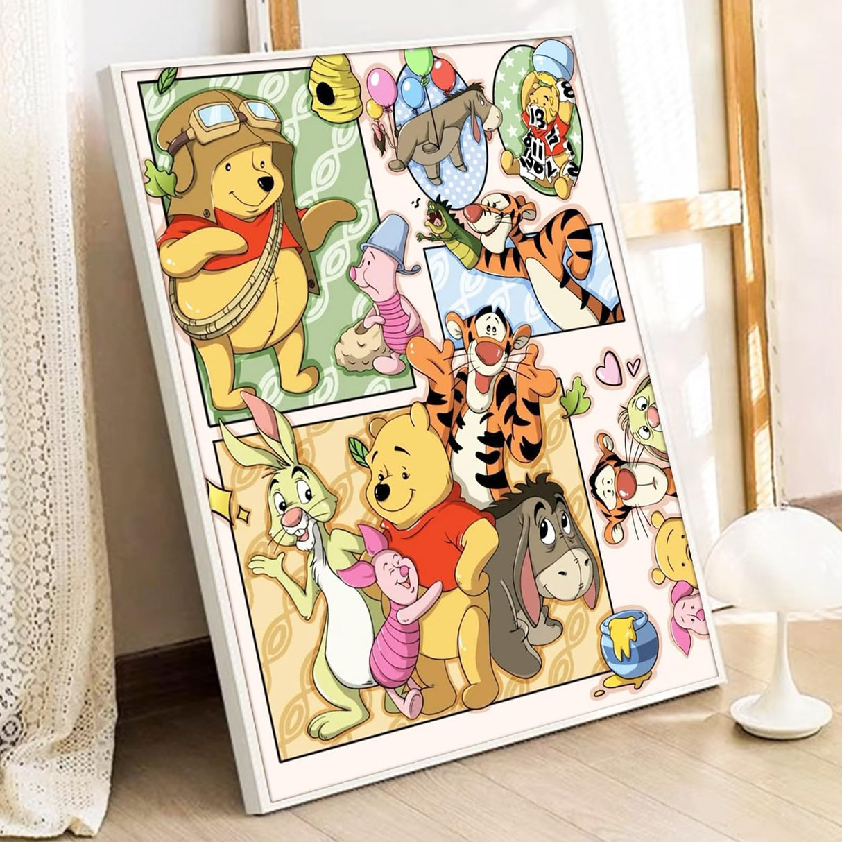 JYLMOOD Paint by Number for Adult Kits, DIY Cartoon Acrylic Oil Painting Kits for Adults Kids Beginners for Home Wall Decor Gifts 16x20 Inch (No Frame) JYLMOOD