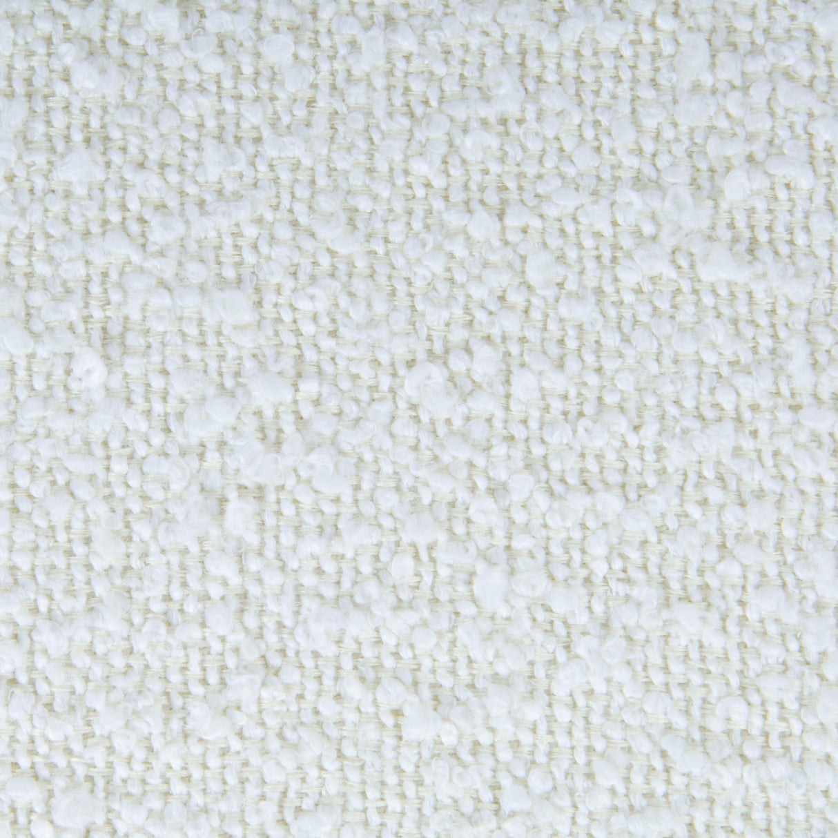 Spatial Order Bouclé Ottoman with Wooden Base – 22” Round Upholstered Footrest, Cream Textural Fabric, Modern Accent Stool for Living Room & Bedroom Spatial Order