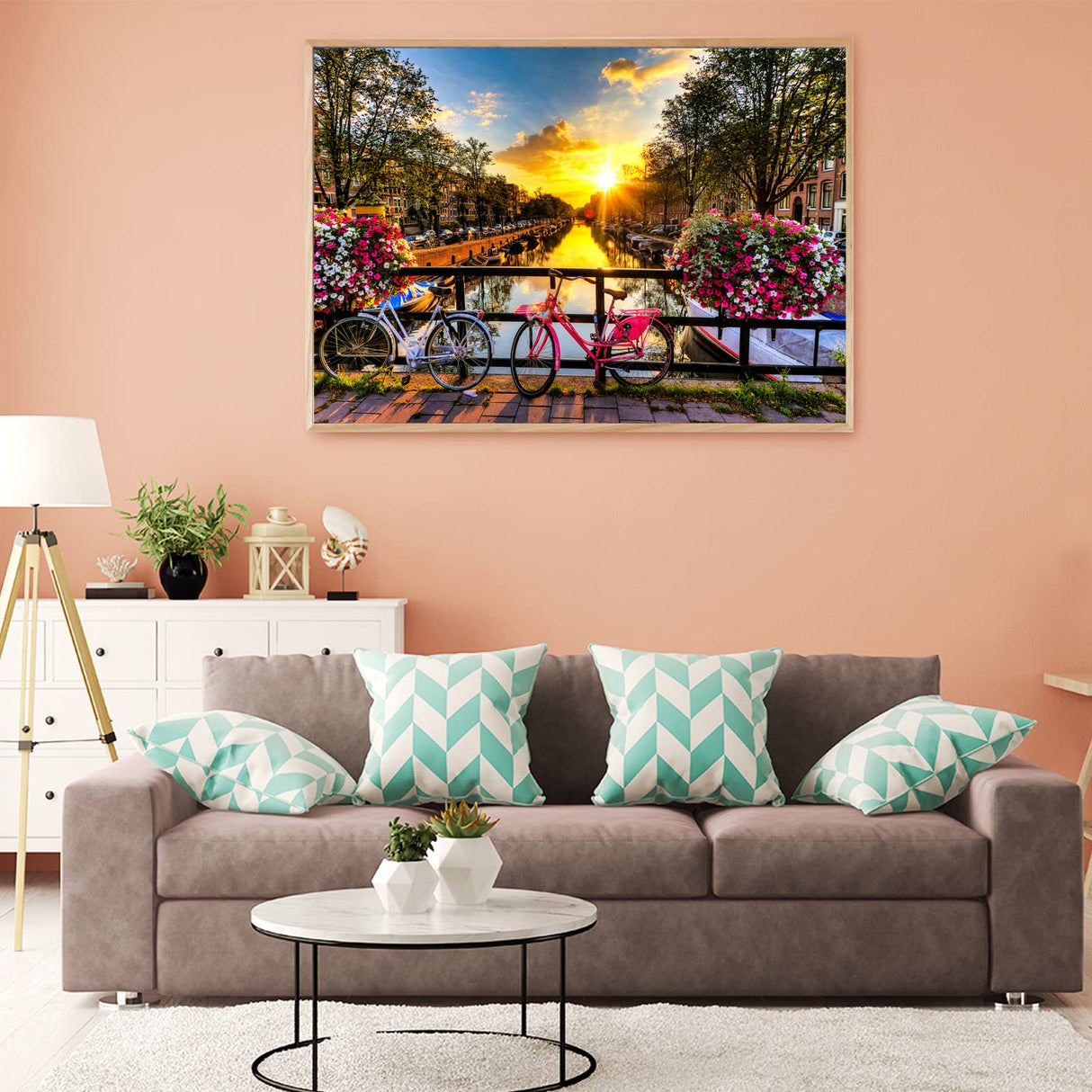 Jigsaw Puzzles for Adults 1000 Piece Puzzle for Adults 1000 Pieces Puzzle 1000 Pieces-Amsterdam Sunrise 1000 Piece Jigsaw Puzzles for Adults Gifts HUADADA