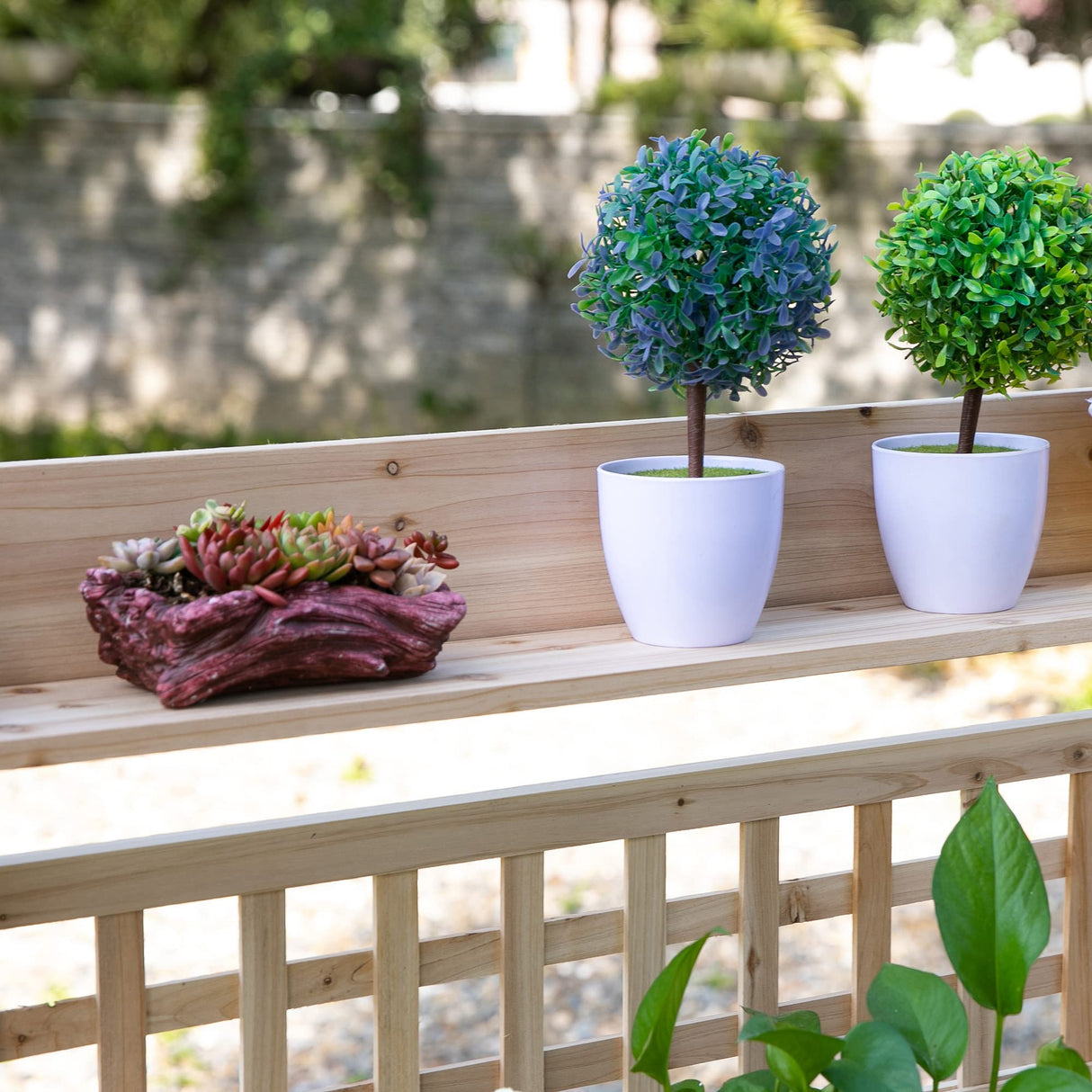 Outsunny Outdoor Potting Bench Table, Wooden Workstation with Sliding Tabletop, Storage Shelf and Dry Sink, for Greenhouse, Garden, Patio, Natural Outsunny