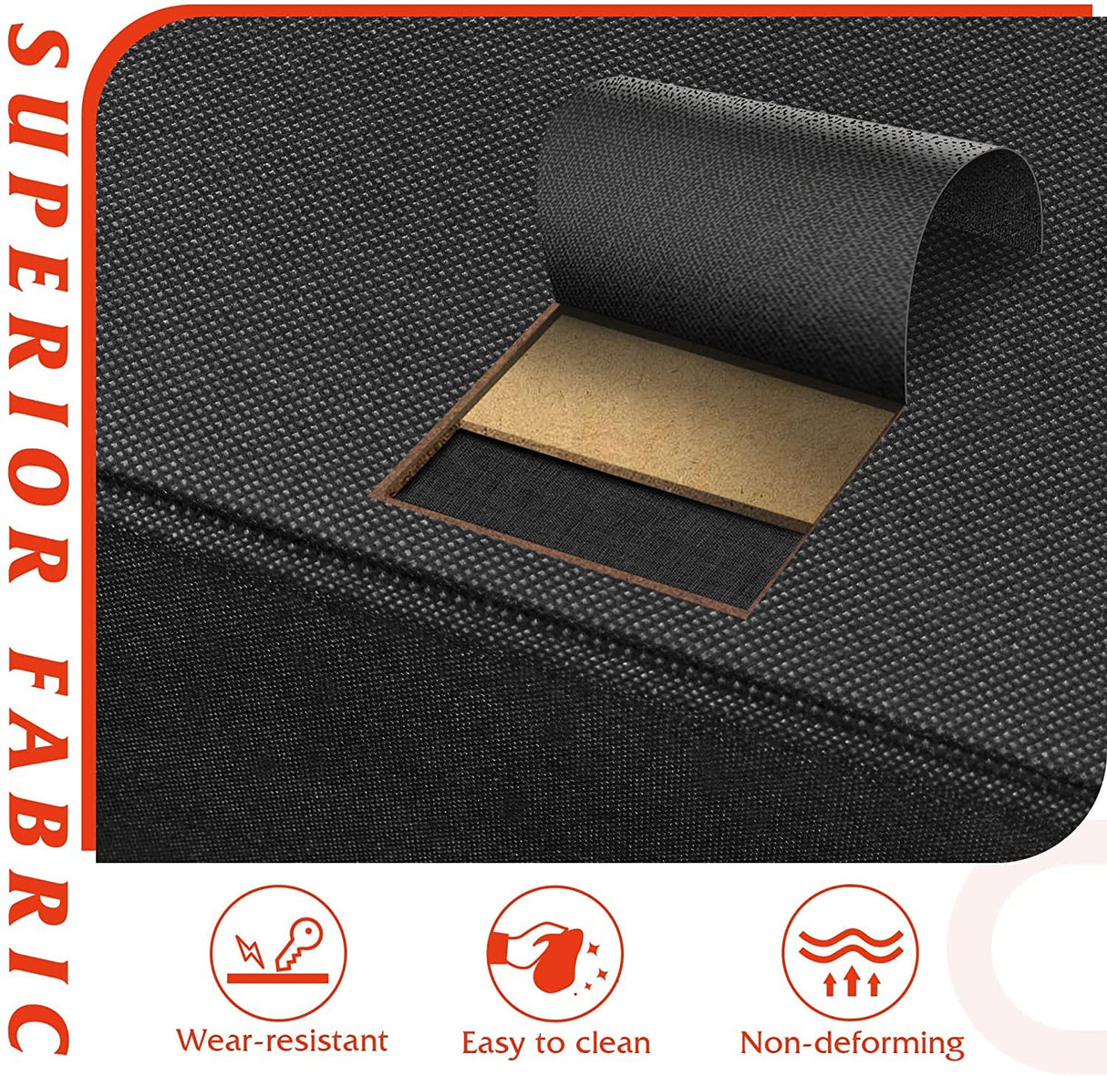 WLIVE Tall Black Dresser for Bedroom with 10 Drawers, Chest of Drawers, Dressers Bedroom Furniture, Storage Organizer Unit with Fabric Bins for Closet, Hallway, Living Room, Entryway WLIVE