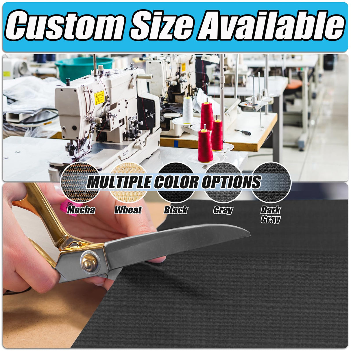 Amagenix 90% Pergola Shade Cover 16'X 18' Dark Grey Sun Shade Cloth with Grommets GN04 for Outdoor Garden Patio Porch-Commercial Grade 200 GSM-Cable Zip Ties Included (We Customized) Amagenix