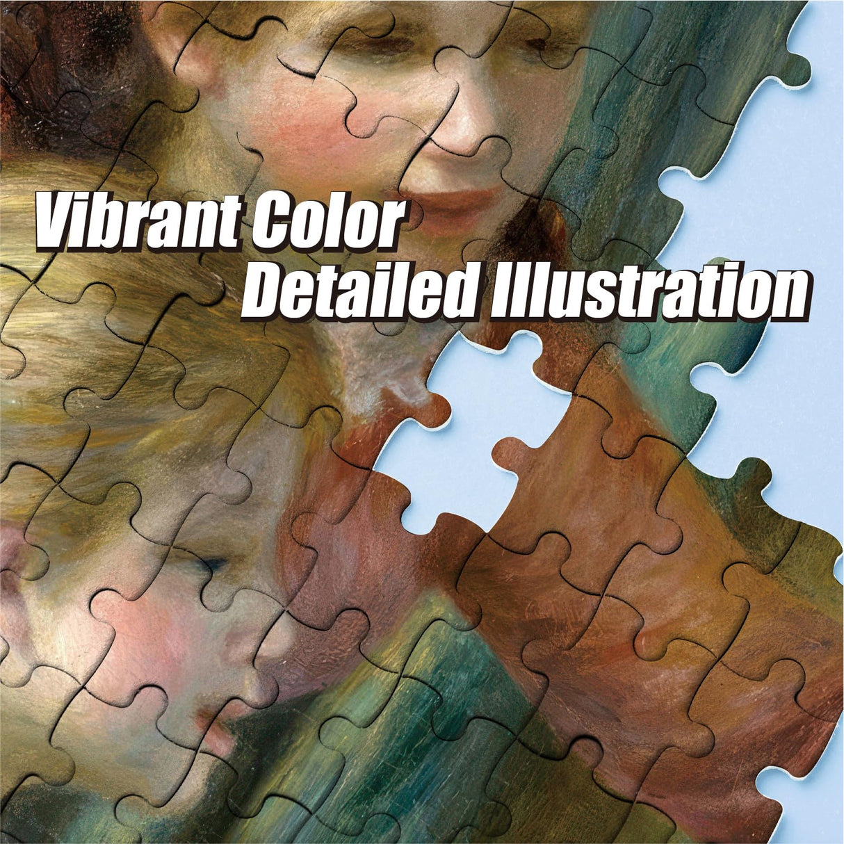 Antelope - 1000 Piece Puzzle for Adults, Two Young Girls at The Piano, by Pierre-Auguste Renoir, 1892 - Officially Licensed, Jigsaw Puzzles 1000 Pieces, High Resolution, Matte Finish, No Dust ANTELOPE