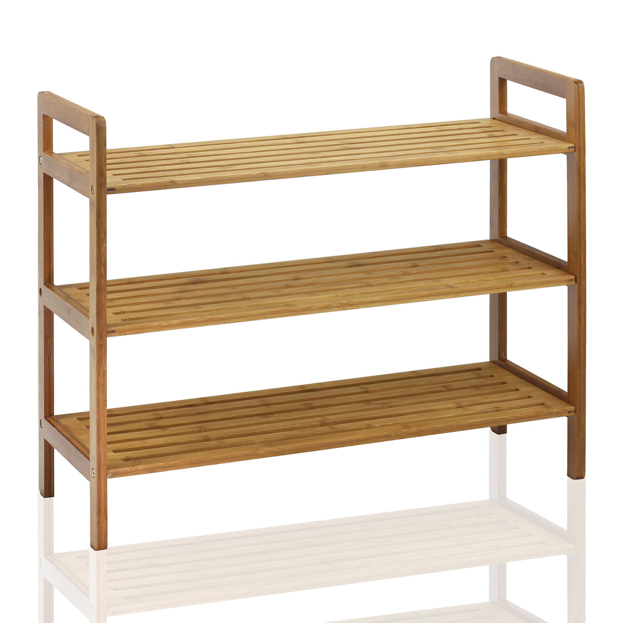 Oceanstar 3-Tier Bamboo Shoe Rack, Natural Oceanstar