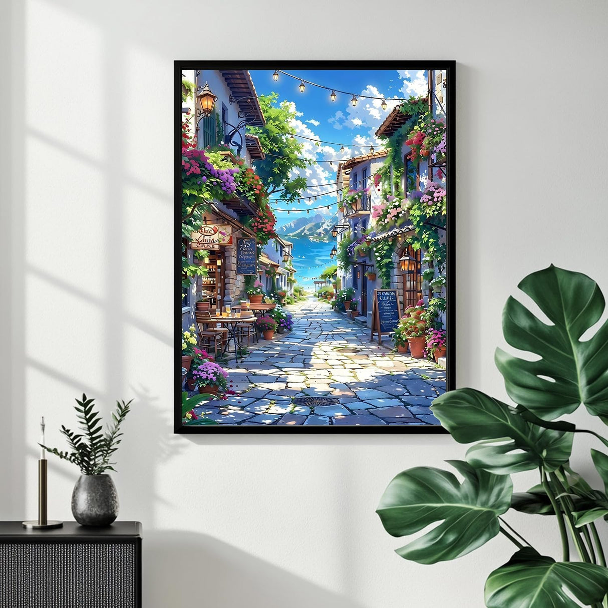 Landscape Paint by Numbers for Adult, Scenery Paint by Numbers Kit for Adults Beginners, DIY Acrylic Paint by Number on Canvas for Home Wall Art Decor 16x20 Inch Mandun