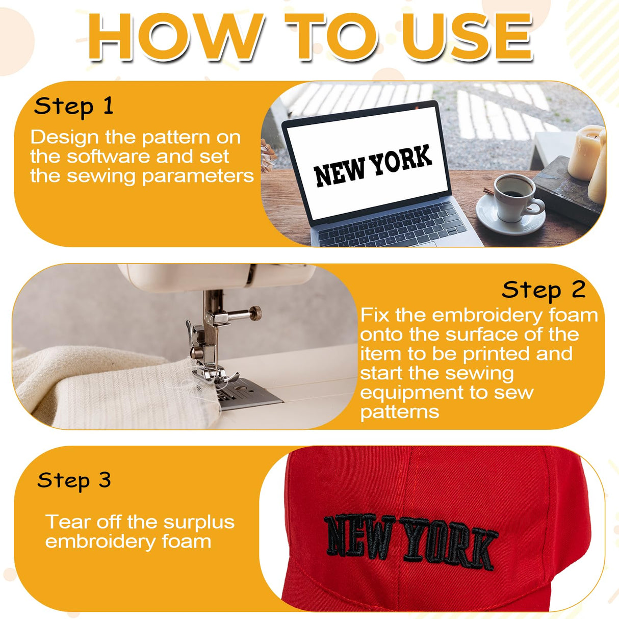 30 Pcs Embroidery Foam 6 x 9 Inch EVA Foam Sheets for Crafts, High Density 3mm Thick Embroidery Craft Foams for Hats, Pillows, Bags, Hand Sewing, DIY Projects Aeaocvo