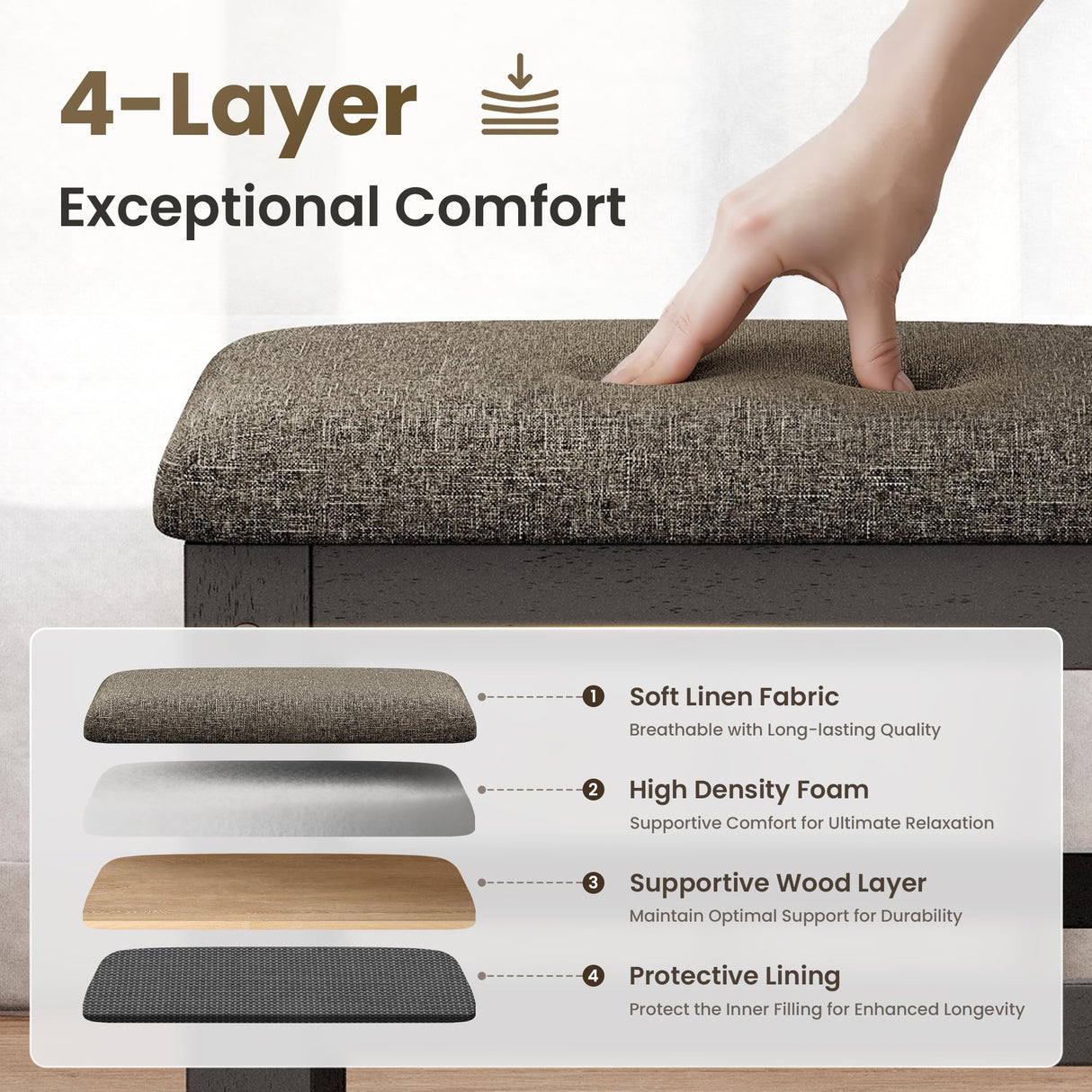 PHI VILLA Dining Table Set for 4, Modern Farmhouse Kitchen Table Set, Faux Marble Dining Table and 4 Cushioned Chairs, Solid Rubber Wood Dining Room Table Set, Venatino White Marble& Black PHI VILLA