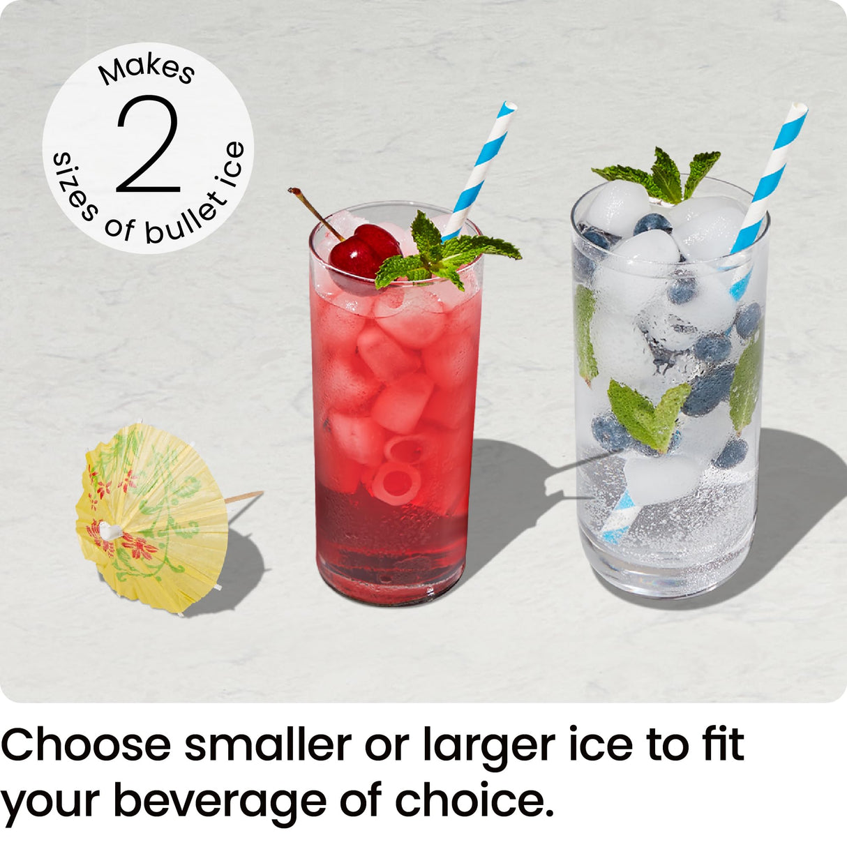 Iceman Dual-Size Ice Maker Countertop - Portable Ice Machine, Large and Small Ice Machine Maker with Self Cleaning, 9 Cubes in 7 Mins, 22lbs/24hrs, for Home, Kitchen, Office, Party, Ice Scoop Included Iceman