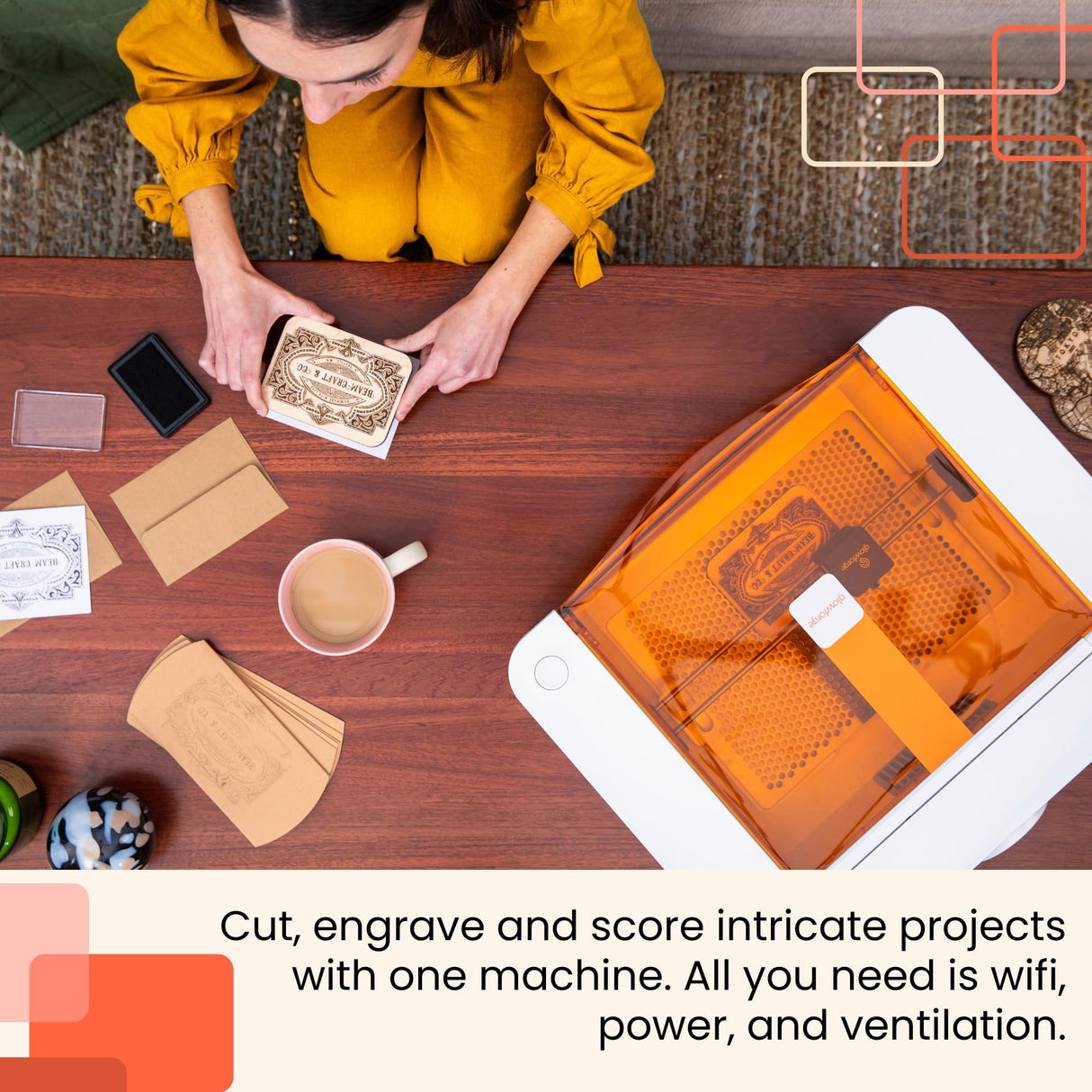 Glowforge Spark Laser Engraver for Crafts and DIY, Craft Cutter and Engraving Machine Glowforge