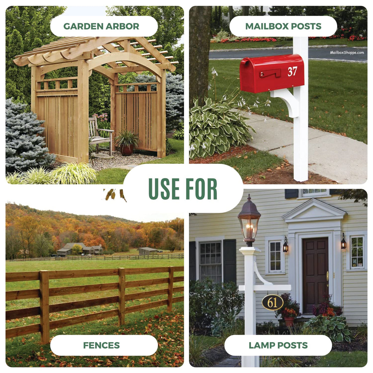 WIMART Fence Post Anchor - Heavy Duty Metal 4''x4'' Ground Spike for Fence, Mailbox, Bird Feeder, Decking... with Black Powder Coating (Set of 8) WIMART