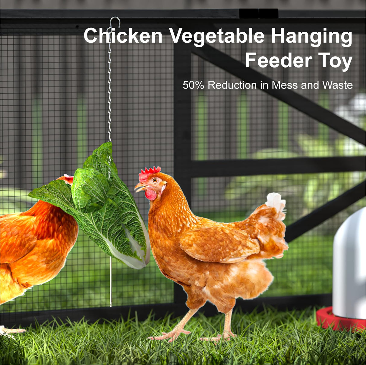 TIMHAKA 71'' Chicken Coop with Wheels, Outside Chicken House for 2-3 Chickens, Outdoor Wooden Mobile Duck Coops with Run & Waterproof Asphalt Roof, Removable Tray for Backyard Poultry Pet Hutch TIMHAKA