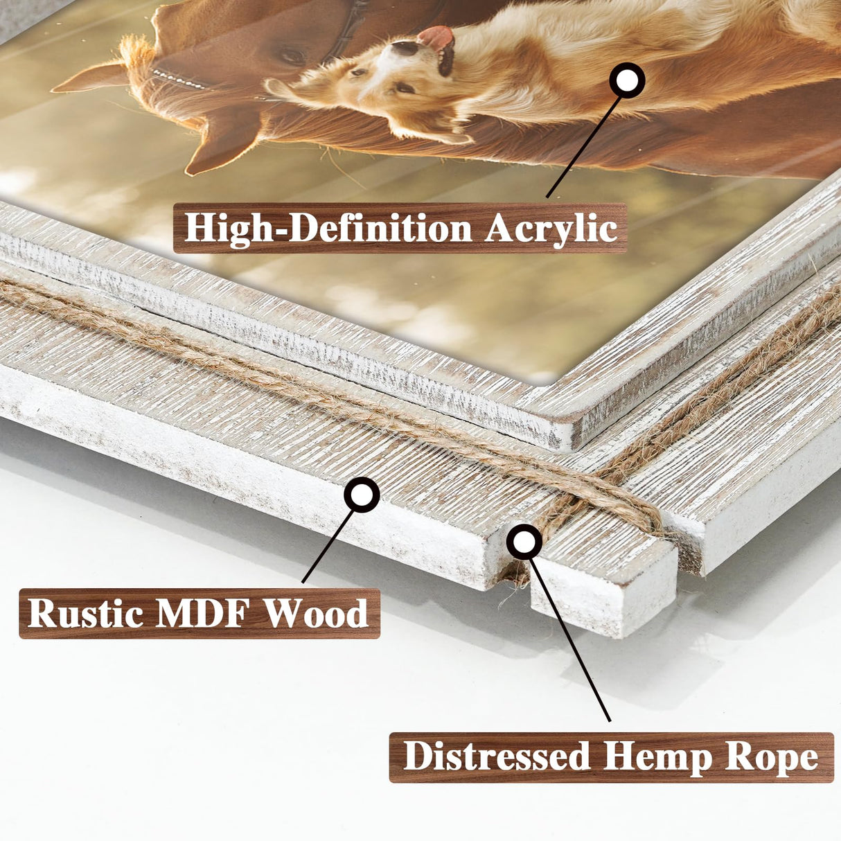 Hiwhy Rustic Picture Frames White 5x7 Photo Frame Wood Picture Frame for Wall Mount and Tabletop Display Farmhouse Decor Hiwhy