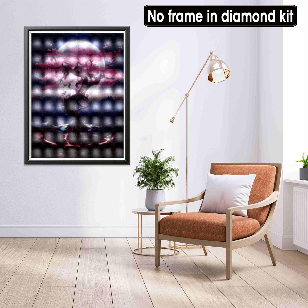 LOMSIOY Diamond Art Painting Kits Tree for Adults Paint with Diamond Art Cherry Blossom, Round Full Drill Crystal Rhinestone Crafts Gem Arts for Home Wall Decor 12x16 inch 2 LOMSIOY