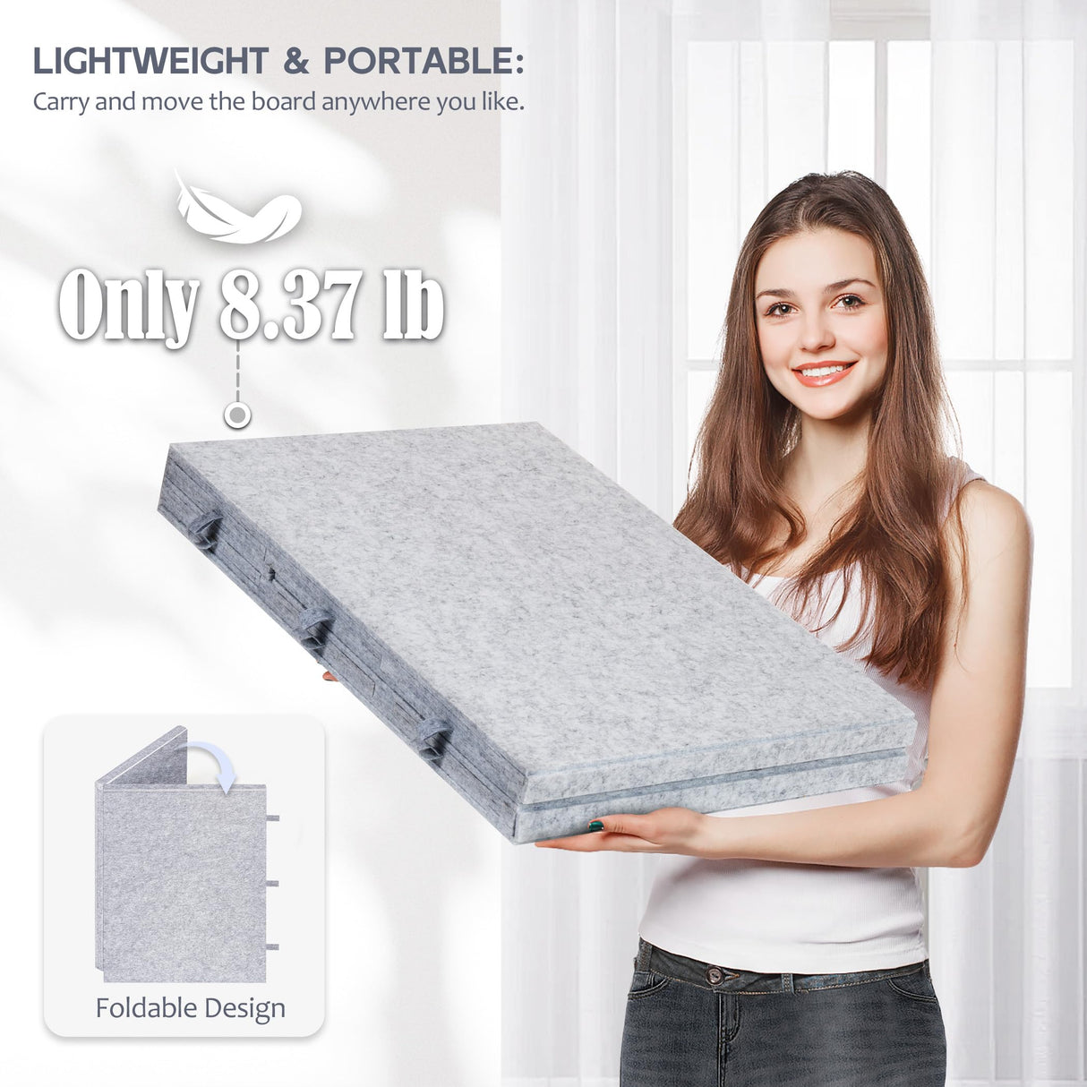 Lavievert 2000 Pieces Portable Jigsaw Puzzle Board with 6 Drawers & Trays, Tilting Puzzle Table with 2-in-1 Puzzle Stand & Cover, Lightweight Puzzle Storage Saver with Puzzle Easel- Light Gray LAVIEVERT