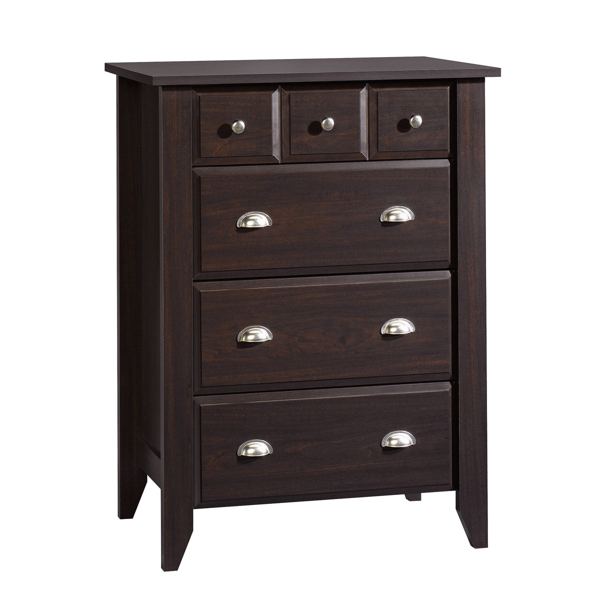 Sauder Shoal Creek 4-Drawer Chest, Jamocha Wood finish Sauder