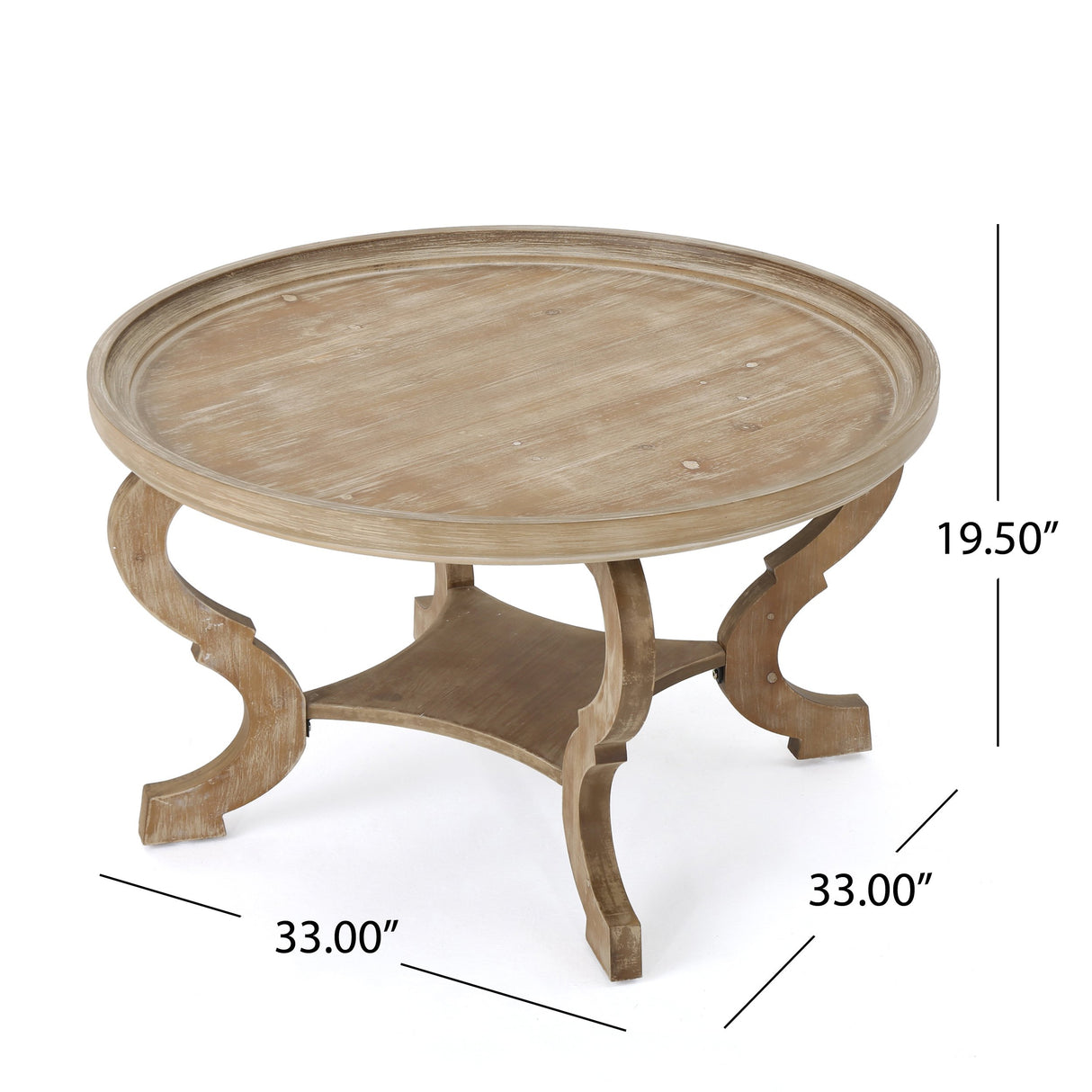 Christopher Knight Home Althea Faux Wood Circular Coffee Table, Nature Christopher Knight Home