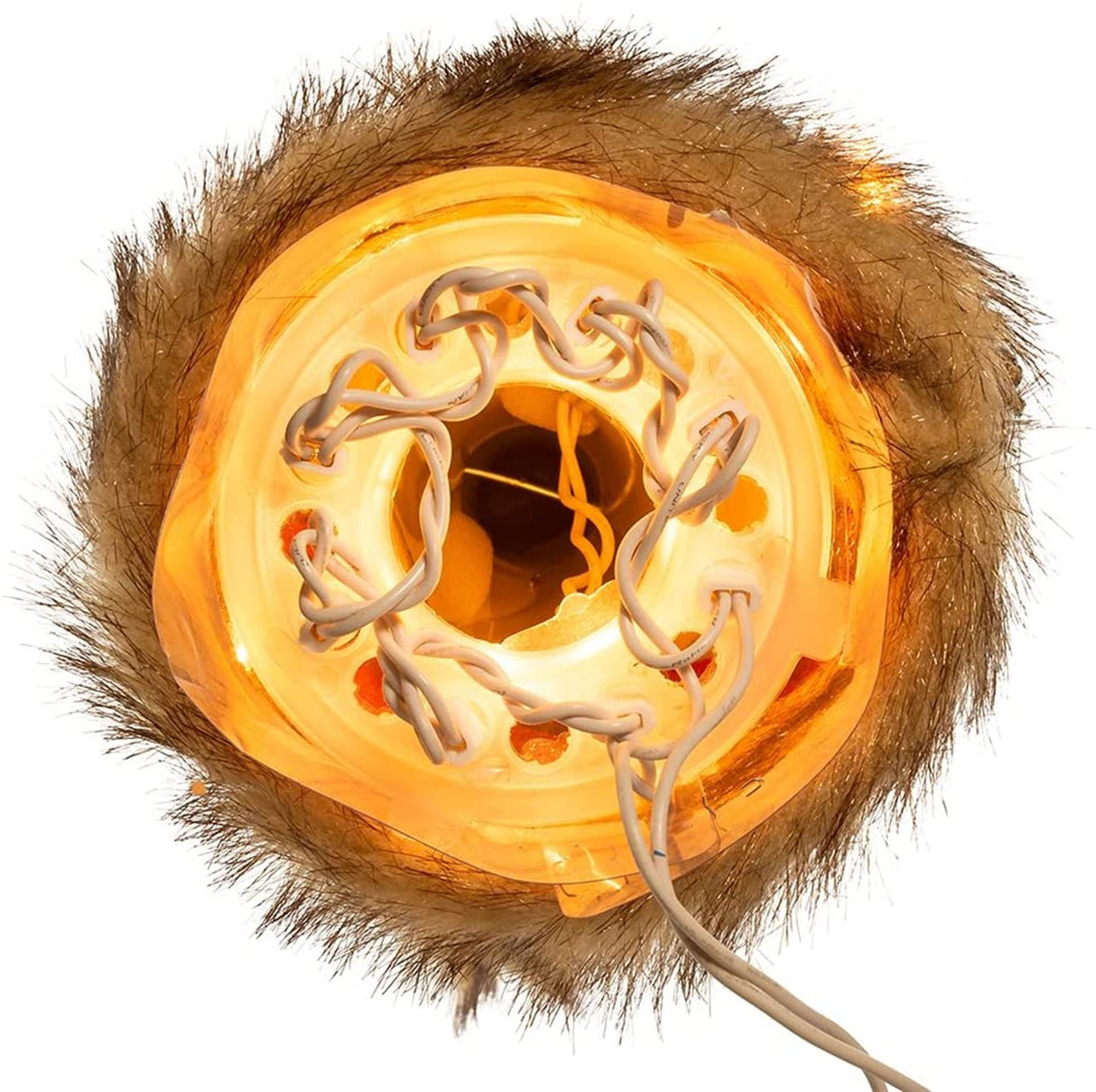 Kurt Adler 10-Light Burgundy and Brown Santa Treetop, 10-Inch Kurt S. Adler