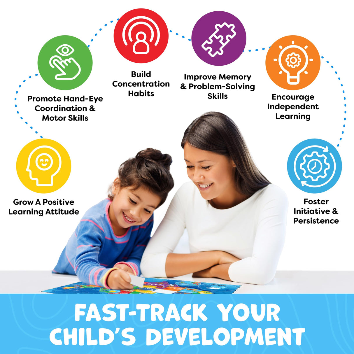 United States Puzzles for Kids Ages 4-6 - Educational Toys for Boys & Girls - 70Pcs USA Map Kids Puzzle with 50 States & Capitals - Christmas Gifts for Kids - Floor Jigsaw Puzzles Momo & Nashi