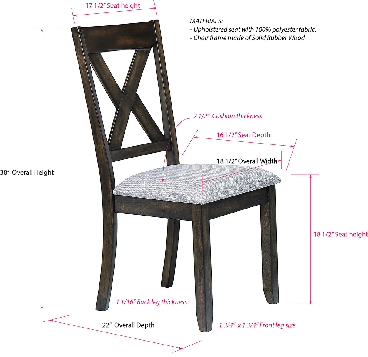 Kings Brand Furniture - Lewiston 9-Piece Brown Wood Dining Room Set, Table & 8 Chairs Kings Brand Furniture
