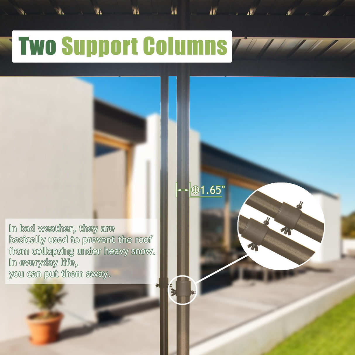 Domi 12x16FT Sunroom,Wall Mounted Gazebo Solarium with Front Door, Side Entrance, Galvanized Steel Sloping Roof, Moveable PC Screen, Outdoor Permanent Sun Room Lean to Gazebo for Deck Patio domi outdoor living