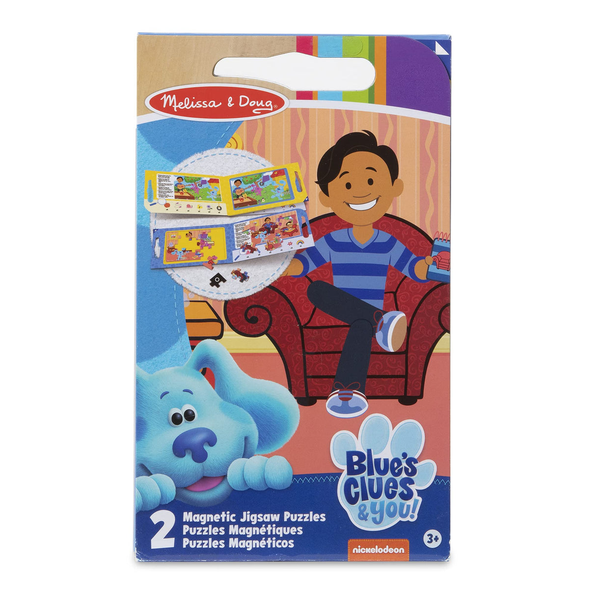 Melissa & Doug Blue's Clues & You! Take-Along Magnetic Jigsaw Puzzles (2 15-Piece Puzzles) Melissa & Doug