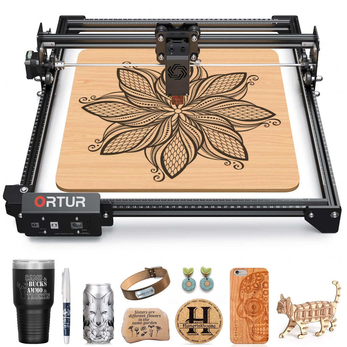 Refurbished Ortur Laser Master 2 S2 LU2-10A 10W Output Power Efficient Laser Engraving Machine Fit, Laser Class 4 Ortur