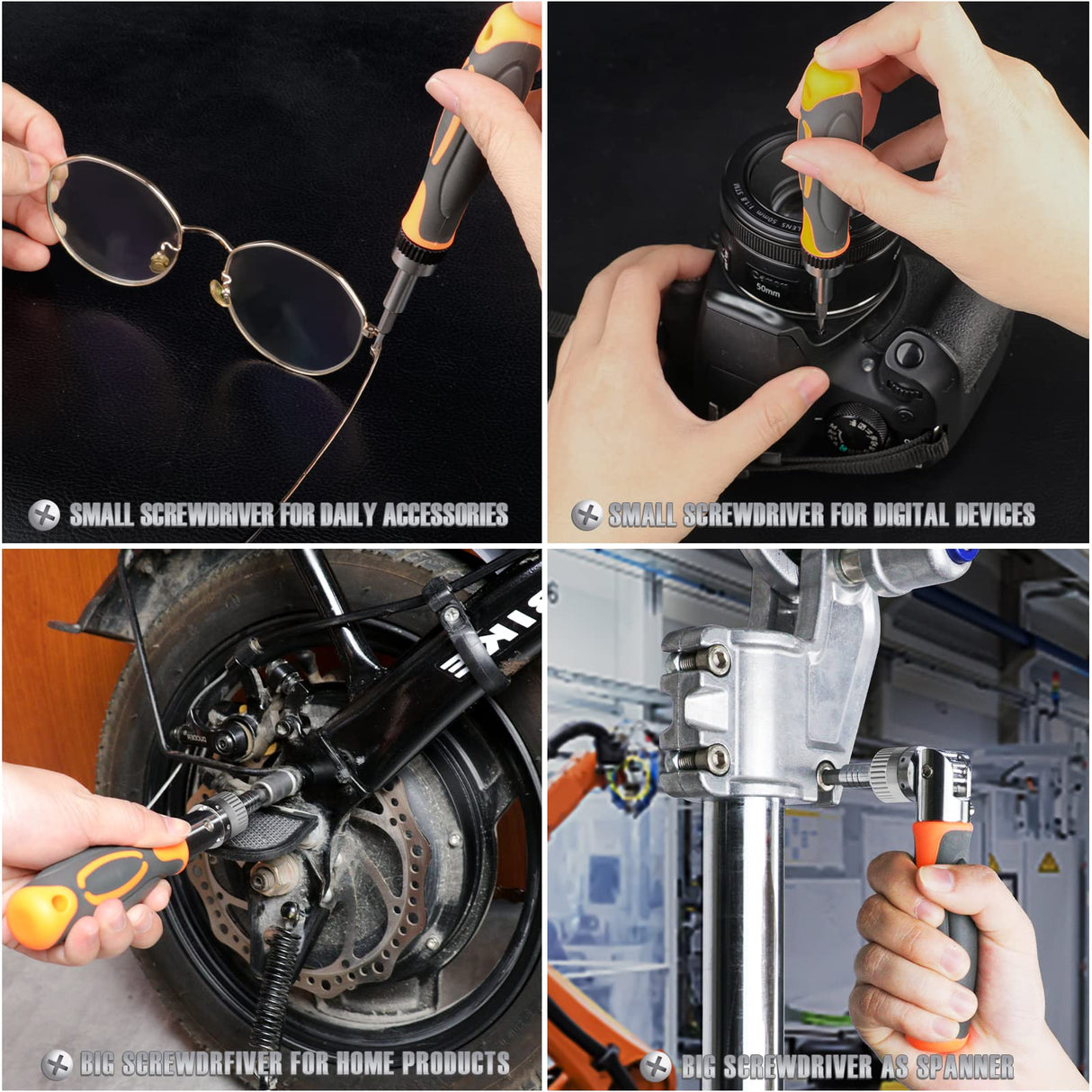 Ratcheting Screwdriver Set - BTEC 68 in 1 Socket Set & Magnetic Screwdriver Bit Set with Rotatable Ratchet Handles,extensions bar and Storage Case for Computer/Bike/Car/Electronics Maintenance BTEC