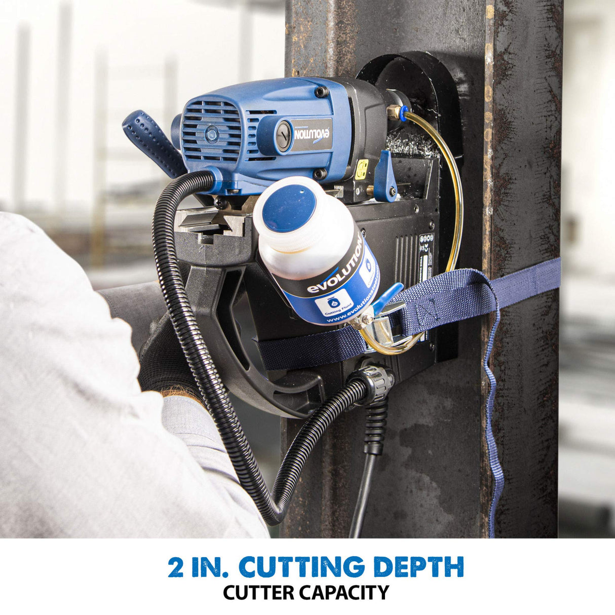 Evolution Heavy Duty 1-1/8 inch Industrial Magnetic Drill with Carry Case - S28MAG Evolution