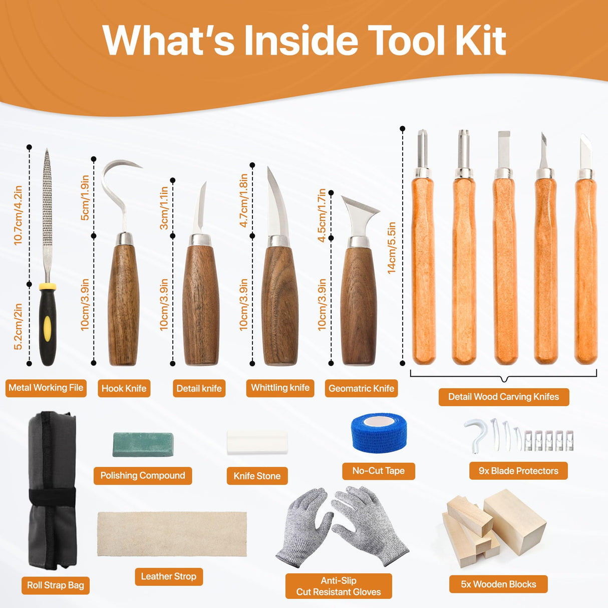 CARVCRAZE Wood Carving Tools Set 30-in-1 Wood Carving Knife Kit, Whittling Knife, Craft Kits for Adults, Wood Working Tools and Accessories, Whittling Knives, Wood Whittling Kits, Hobbies for Adults CarvCraze