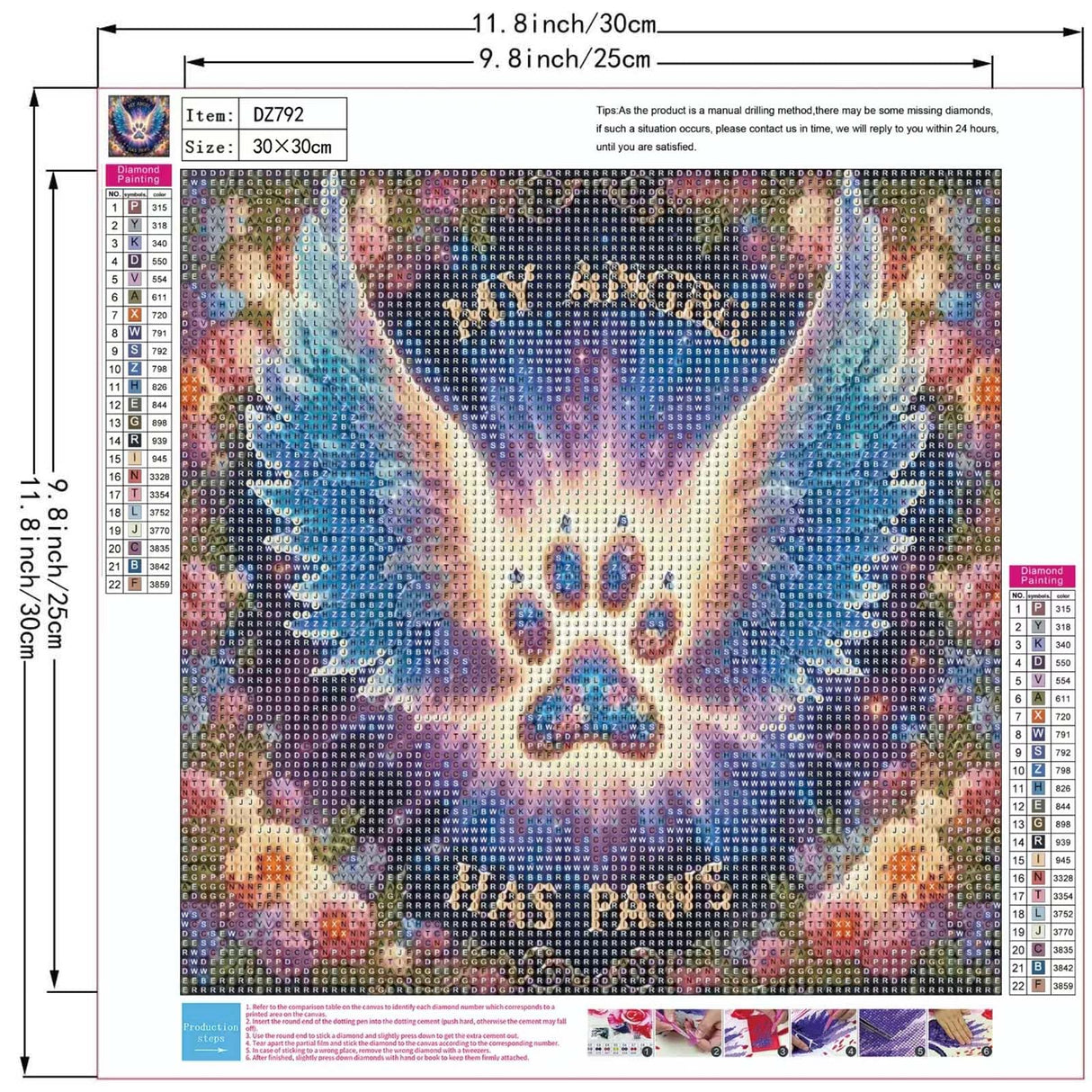 ZHUDENGXJL My Angel Has Paws 5D Diamond Painting Kits for Adults, Angel Wings Flowers Diamond Art Kit for Beginner, DIY Full Round Diamond Art Craft Kits for Adults for Home Wall Decor 12x12 Inch ZHUDENGXJL