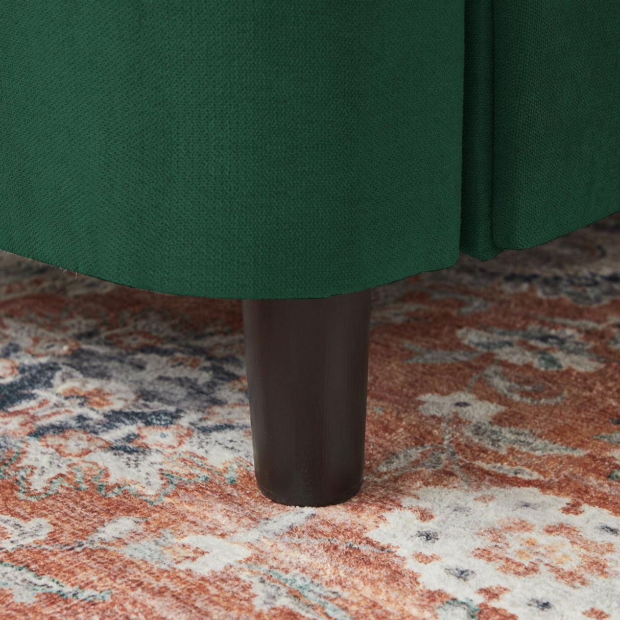 Pingliang Home 60" Loveseat Small Couch, Mid Century Modern Love Seat with Back Cushions and Wood Legs, 2 Seater Small Sofa for Living Room, Bedroom, Dorm and Small Spaces, Green Pingliang Home