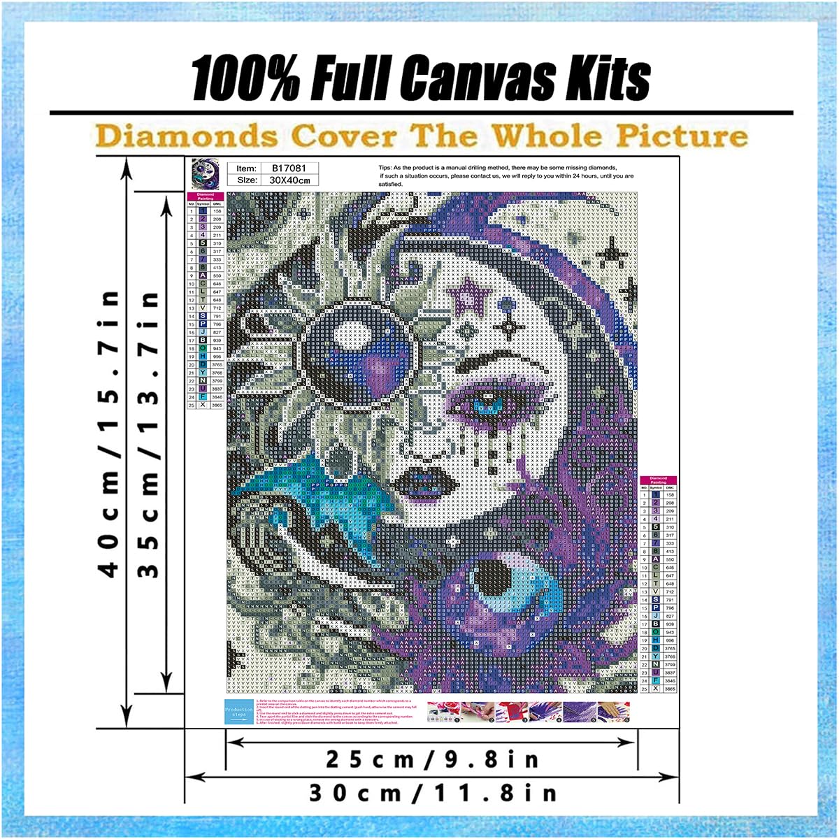 XIAOPAIZAI 5D Diamond Art Kits for Adults - Sun and Moon Diamond Painting Kits for Adults Beginner,DIY Fantasy Round Full Drill Paintings with Diamonds Gem Art for Home Wall Decor Gifts 11.8x15.7inch XIAOPAIZAI