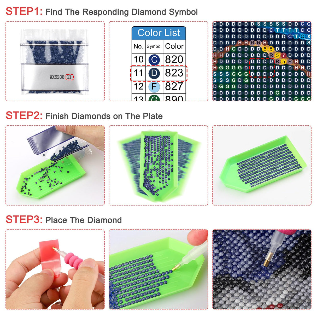 Lxmsja Dragon Diamond Art Kits for Adults, Moonlight Diamond Painting Kits for Beginners, 5D DIY Full Drill Gem Art Crafts for Adults, Home Wall Decor 12x12 inch Lxmsja