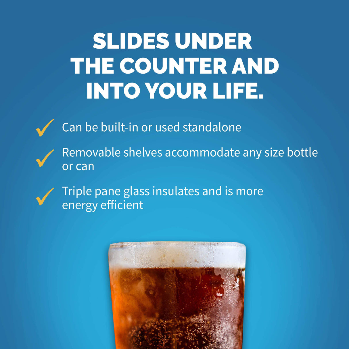 NewAir Beverage Refrigerator Cooler with 96 Can Capacity - Built-in Mini Bar Beer Fridge for Bedroom, Dorm, Office - Small Refrigerator Cools to 34F Perfect For Beer, Soda, And Drinks NewAir