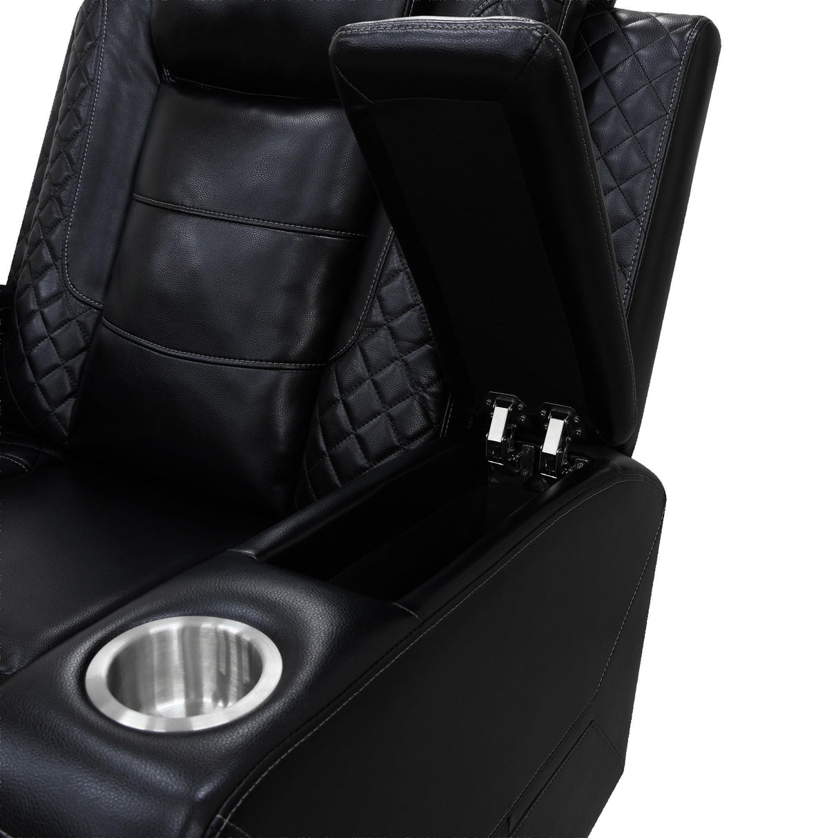 SIENWIEY Power Recliner Sofa Set with LED Lights for Living Room Furniture Set, Black Leather Reclining Couch Set, Recliner Couch with USB Port and Cup Holders,Sofa+Loveseat+Chair SIENWIEY