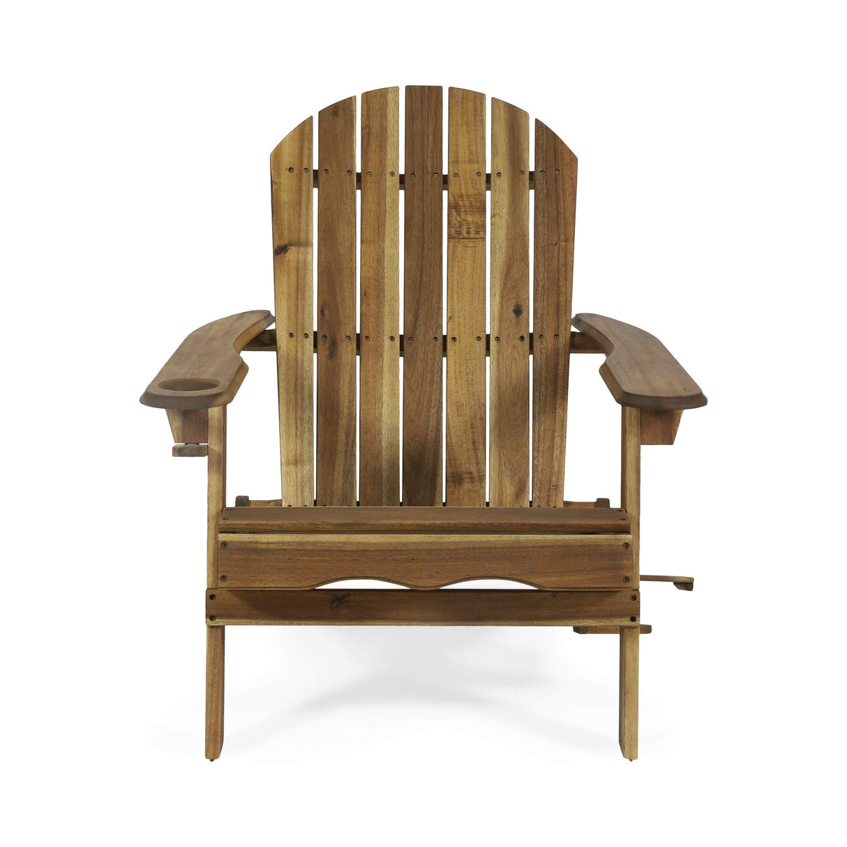 Christopher Knight Home Crystal Outdoor Acacia Wood Folding Adirondack Chairs (Set of 2), Natural Christopher Knight Home