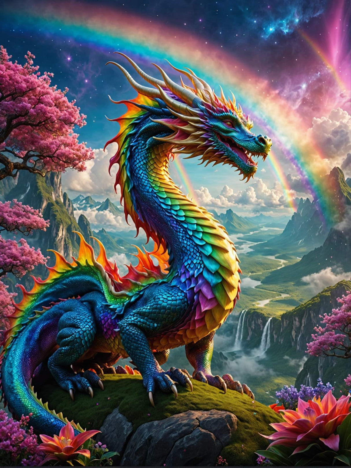 Lovepefe Dragon Diamond Art Painting Kits for Adults Paint with Diamond Kit for Beginners DIY Full Drill Gem Art Home Wall Decor 12 X 16 Inch Lovepefe