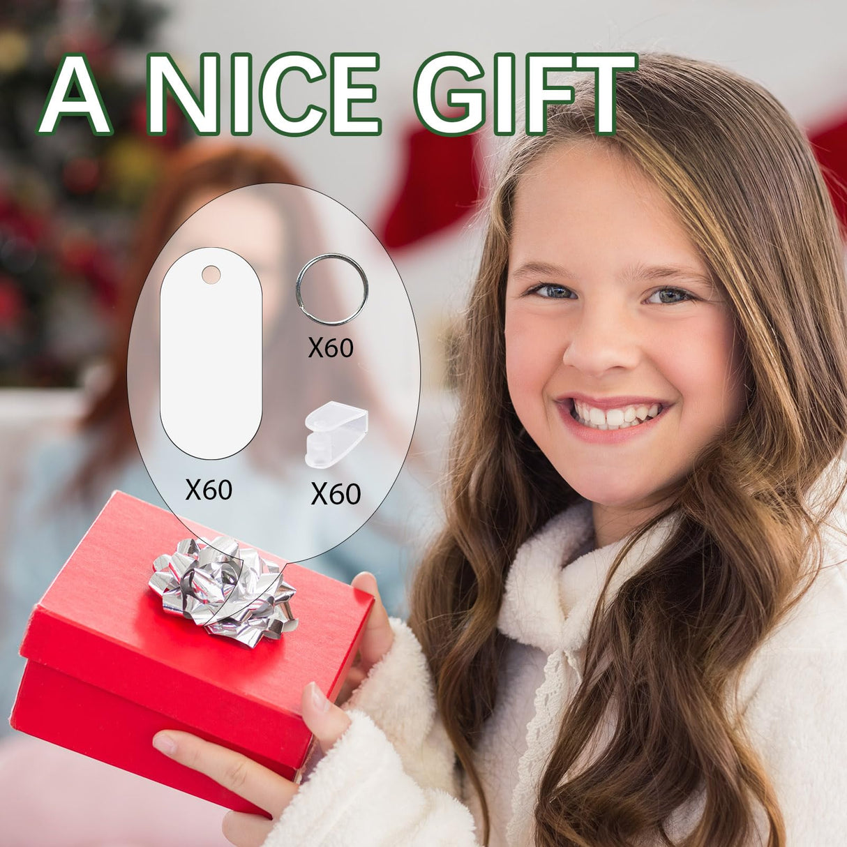 GEKIXUTP 180 Pcs Metal Sublimation Keychain Blanks Bulk,Double Sided Sublimation Blanks Keychain Heat Transfer Keychain Blanks,Sublimation Ornament Blanks(Oval) GEKIXUTP