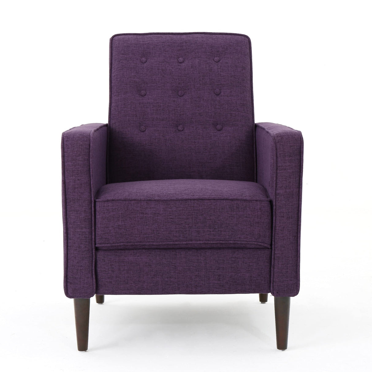 Christopher Knight Home Mervynn Mid-Century Modern Fabric Recliner,polyester, Muted Purple / Dark Espresso Christopher Knight Home
