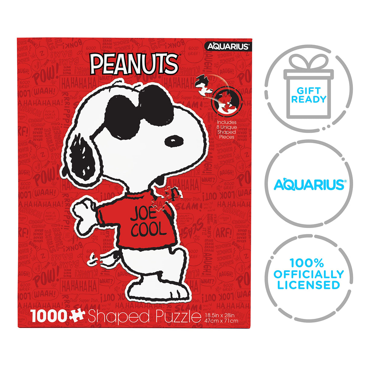 AQUARIUS - Peanuts Joe Cool Shaped 1000 Piece Jigsaw Puzzles AQUARIUS