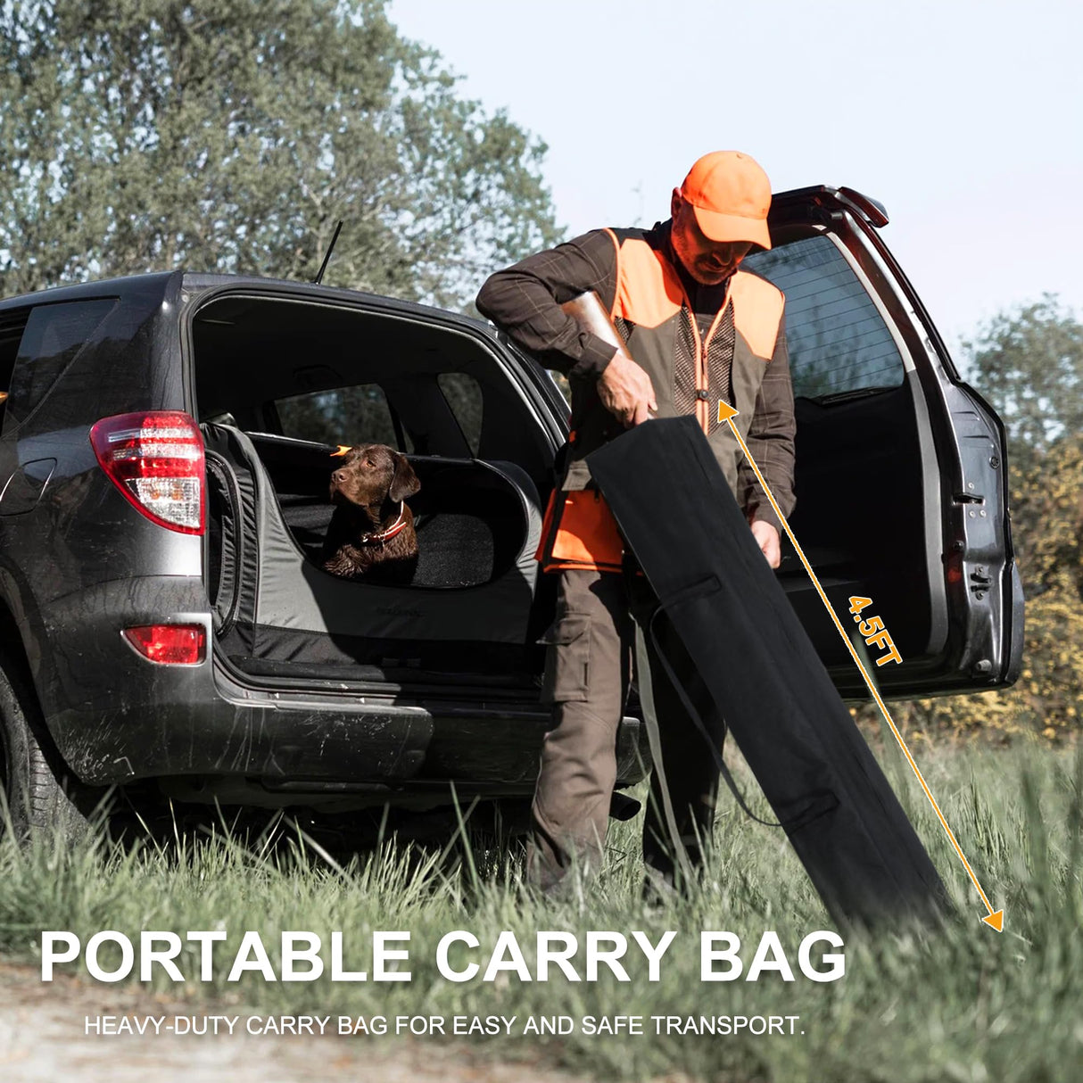 ABCCANOPY 8'x 5' Foldable Grill Gazebo Canopy - Outdoor BBQ Gazebo Shelter with LED Light and Pouch, Patio Canopy Tent for Barbecue and Picnic (Dark Gray) ABCCANOPY