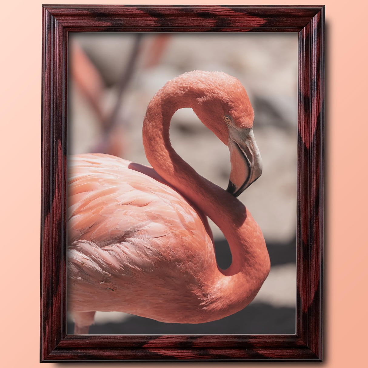 US Art Cherry 15x20.5 Puzzle Frame .75" Inch Wide - Handmade Solid Wood Picture Frames with Preinstalled Hangers and UV Blocking Plexiglass Frames US Art