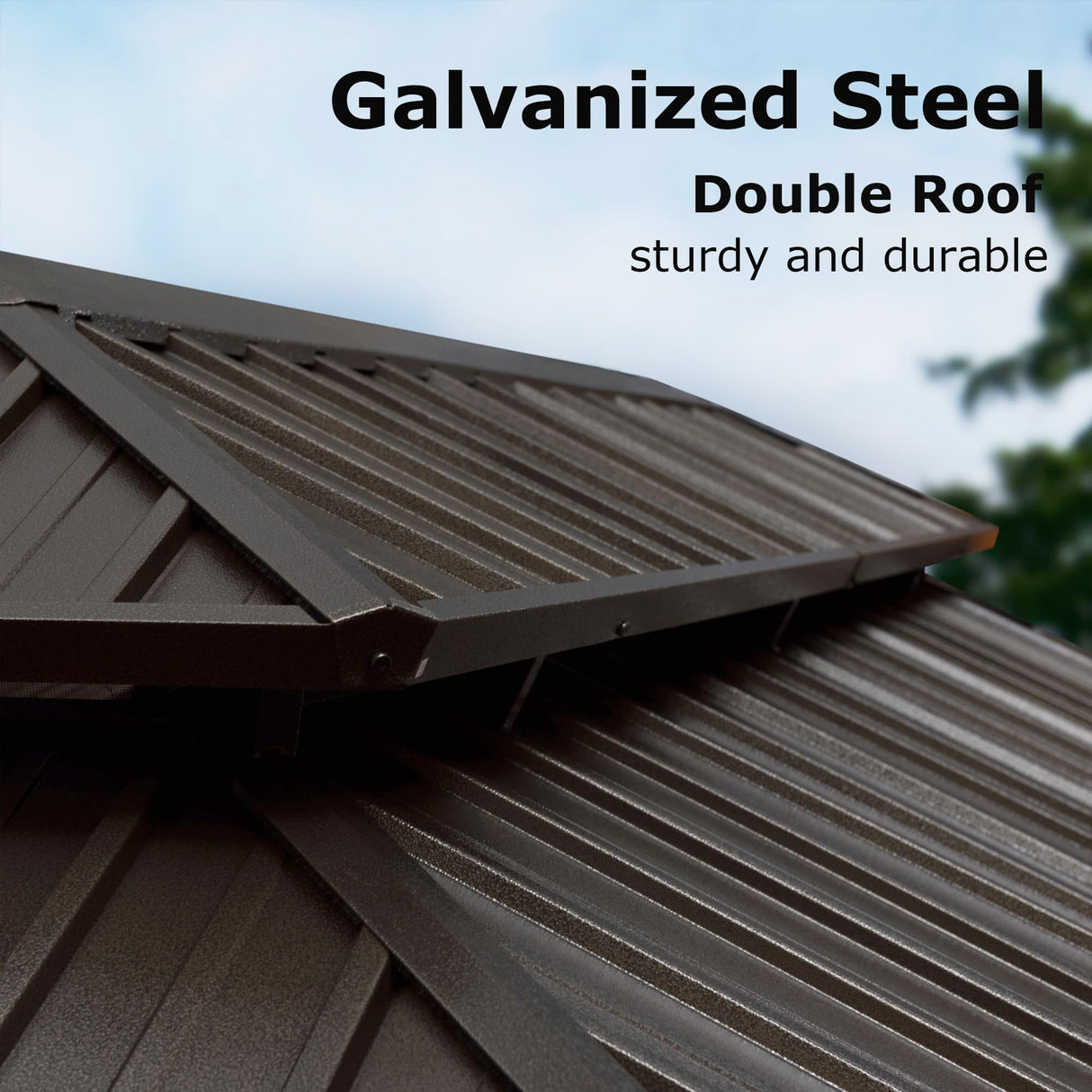 PURPLE LEAF 12' X 14' Hardtop Gazebo Canopy with Curtains and Netting for Patio Deck Backyard Heavy Duty Sunshade UV Protection Metal Outdoor Permanent Pavilion PURPLE LEAF