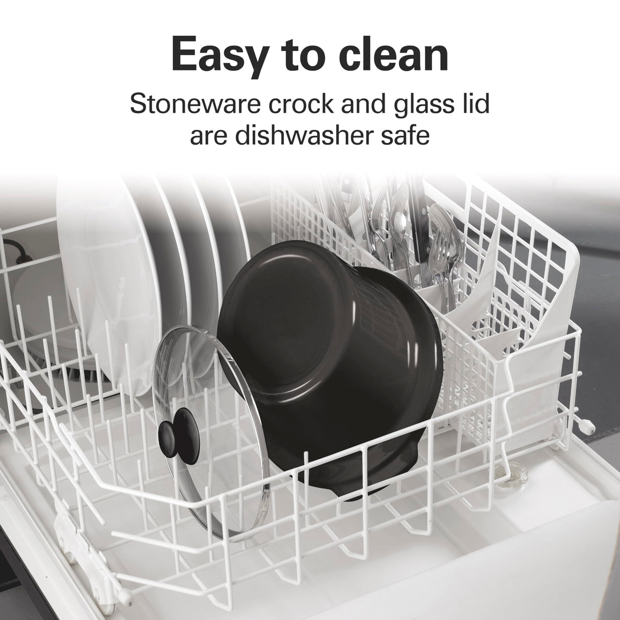 Hamilton Beach Programmable Slow Cooker with Flexible Easy Programming, 5 Cooking Times, Dishwasher-Safe Crock, Lid, 4 Quart, Silver Hamilton Beach