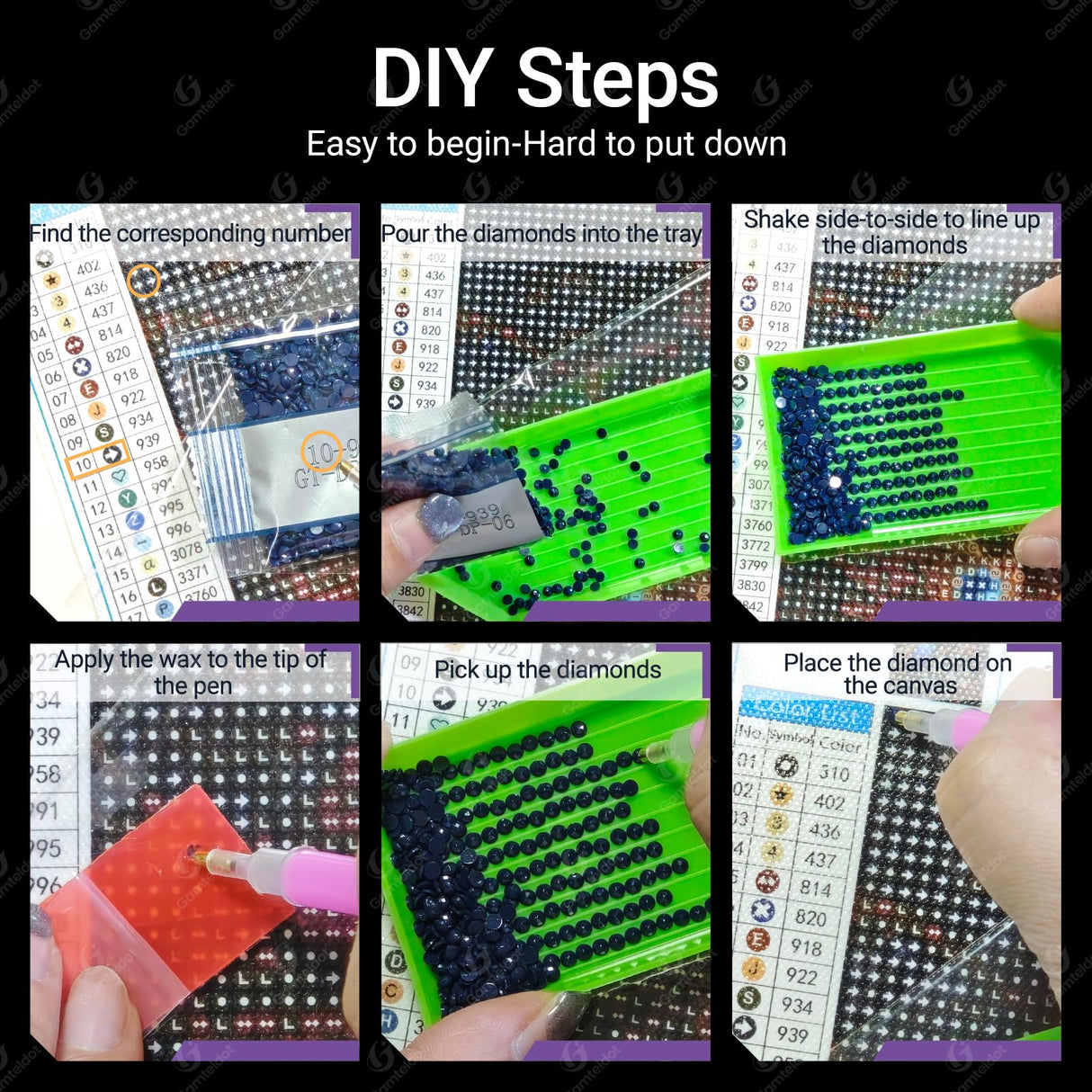 Gamteldot Ghost Diamond Art Kits for Adults Beginners,Halloween Diamond Art DIY 5D Round Full Drill Black Cat Diamond Painting with Full Tools,Diamond Dots Art Crafts for Home Wall Decor Gift-12x16in Gamteldot