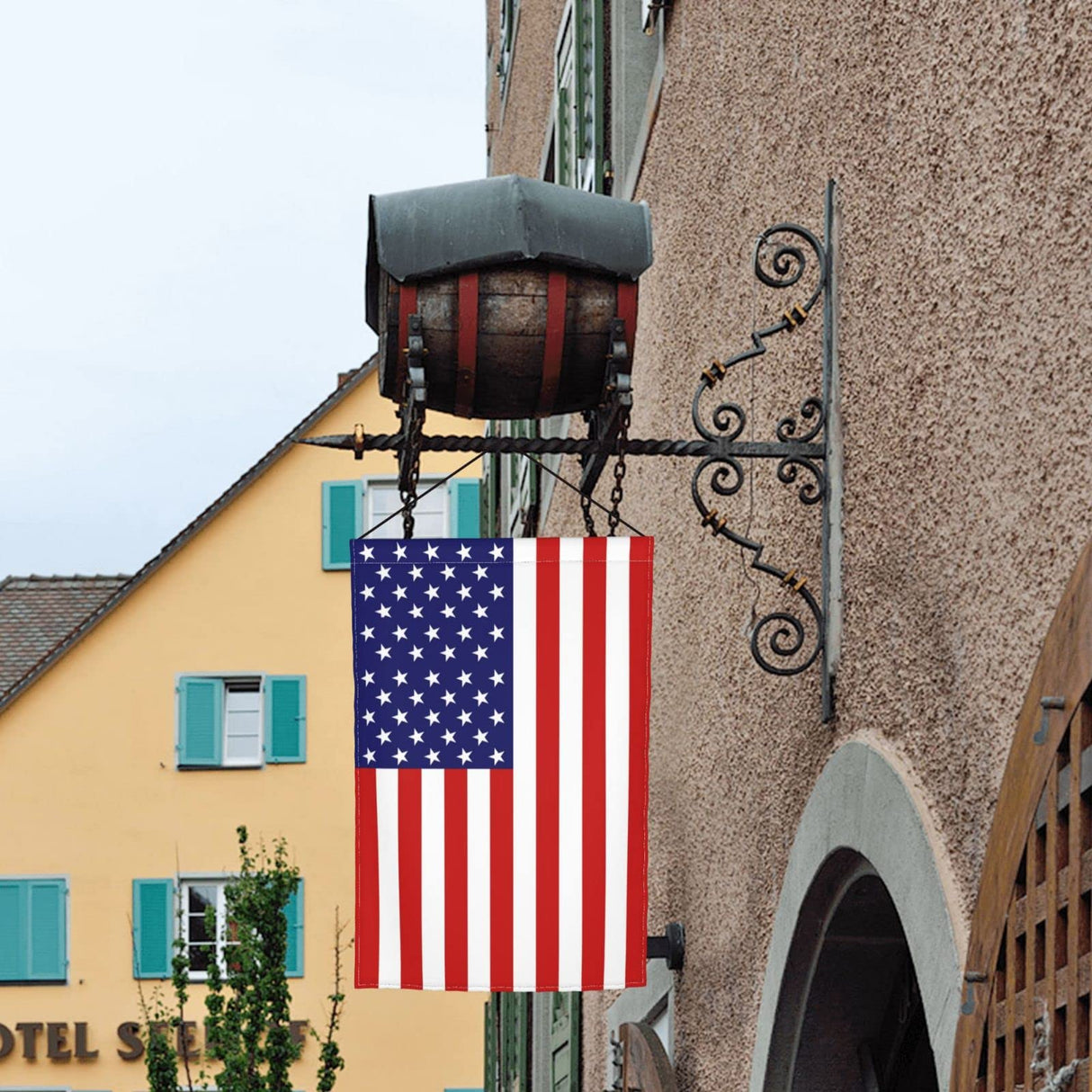 Outdoor 12x18 Inch Double Sided American Garden Flag American 4th of July Decorative Flag Fade Resistant Banner for Yard Lawn Home Decor DGFhk