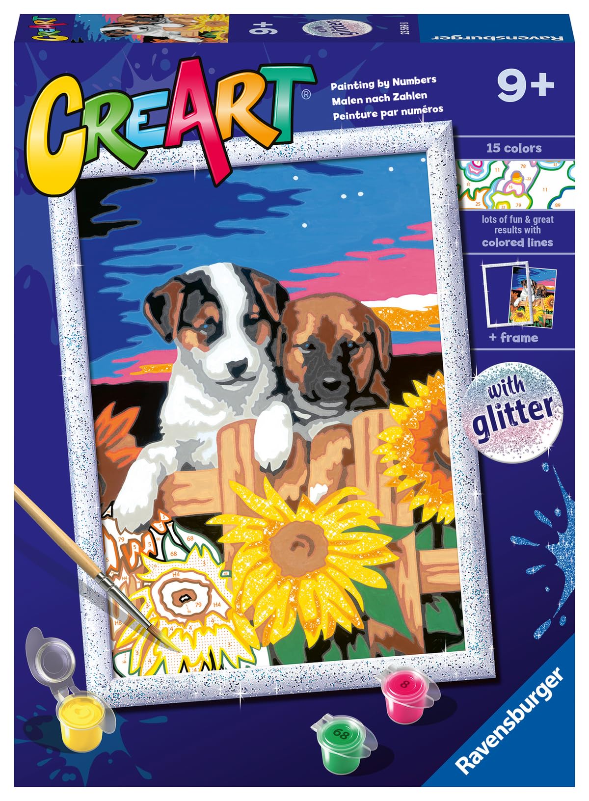 Ravensburger Sunset Paw-Fection Paint by Numbers Kit for Kids - 23569 - Painting Arts and Crafts for Ages 9 and Up Ravensburger