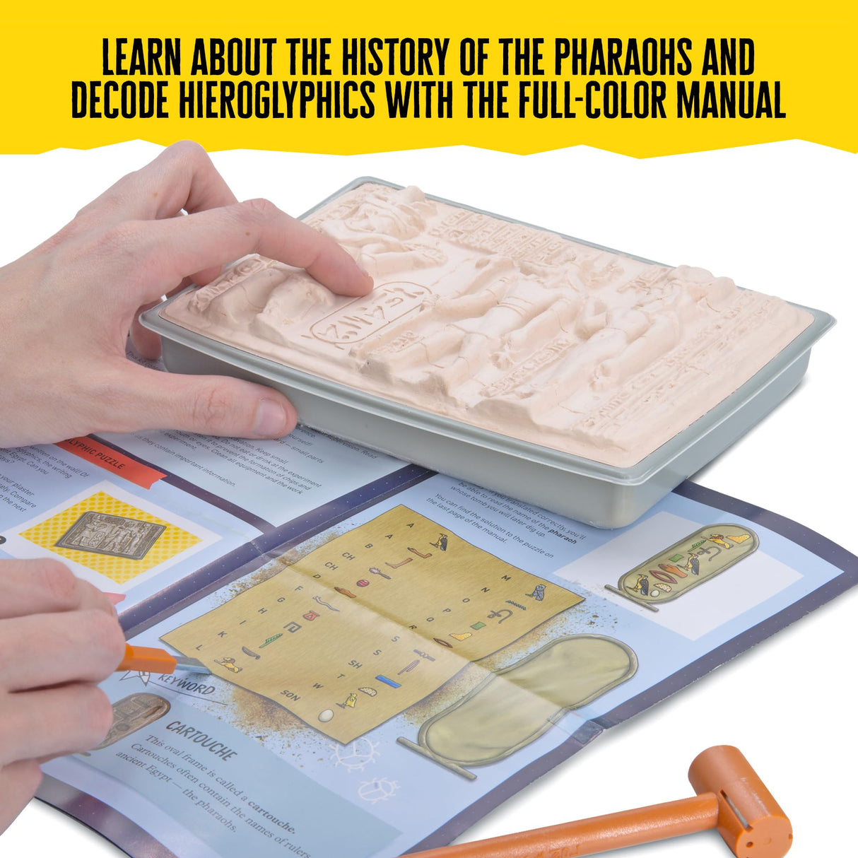 Thames & Kosmos I Dig It! Treasure – Egyptian Artifacts Excavation Kit | Explore Archaeology, Ancient Egypt & Hieroglyphics | Dig Out Collectible Relics & Minerals | Safe, Fun Educational Activity Thames & Kosmos